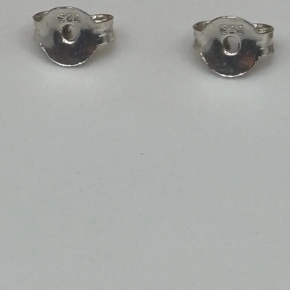 Diamond Silver Amethyst Huggie 
Hoop Earrings - Picture 6 of 9